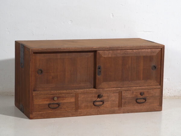 Tansu bajo antiguo - Periodo Taishō / Showa (c.1920-1970) #7
