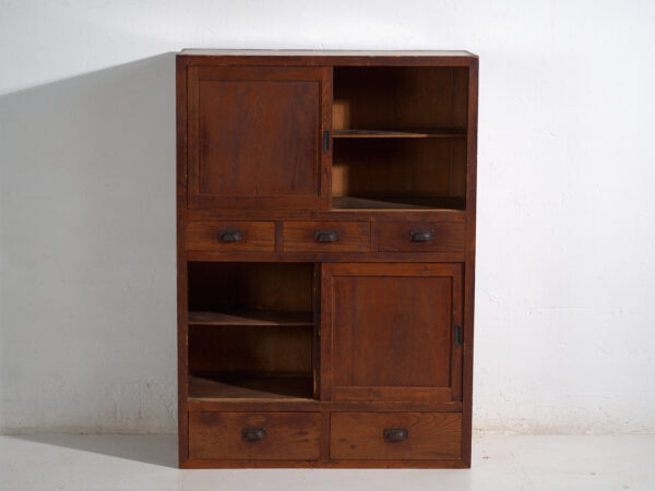 Armario japonés antiguo con puertas correderas - Periodo Meiji tardío (c.1900-1920) #67