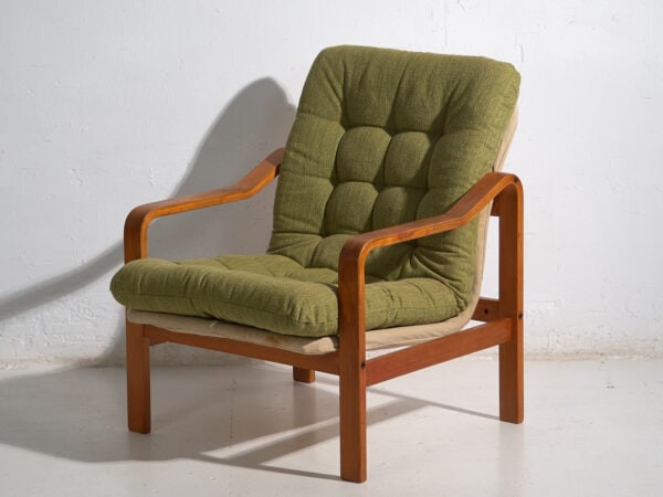 Butaca vintage de color verde olivo (c.1950) #80