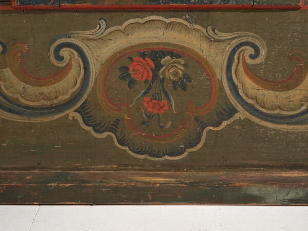 Armario de arte popular pintado, Europa Central, fechado Año 1814