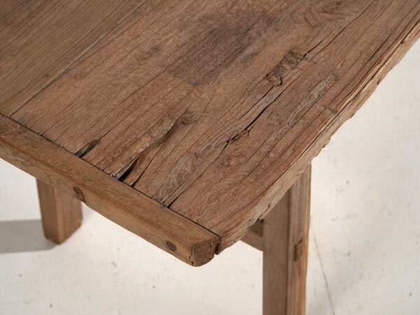 Mesa banco antigua en madera maciza – Shandong, circa 1930