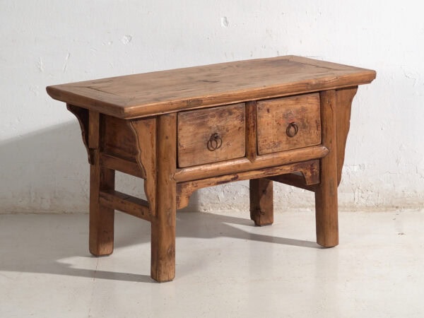 Consola baja de olmo con cajones – China, circa 1930