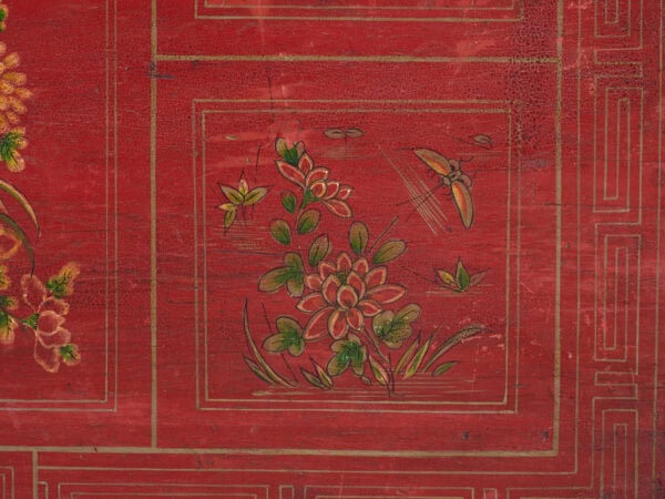 Baúl chino mediano con pintura original, China (c.1900)
