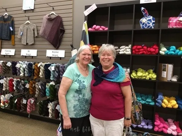 shop hopping with Mom at yarnology