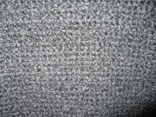 Lion Brand One-Stitch Adult Cardigan closeup