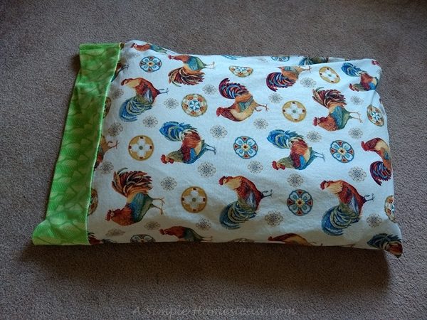 hot dog pillowcase - full view