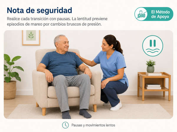 levantar persona mayor del suelo paso a paso despacio