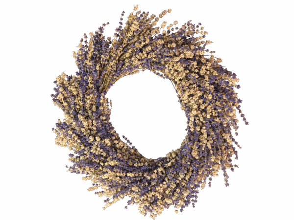 Purple-White Wreath