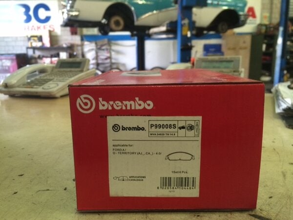 P99008S BA BF & FG BREMBO FRONT DISC PADS