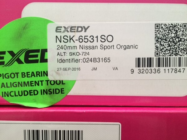 NSK-6531SO 200SX SR20DET SPORTS ORGANIC CLUTCH
