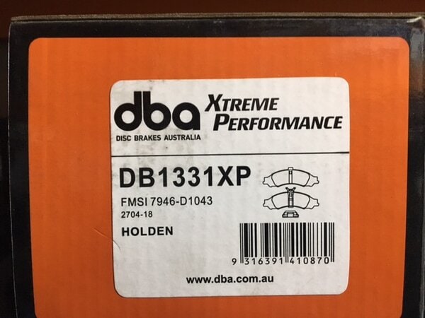 DB1331XP DISC PADS VT-VZ COMMODORE