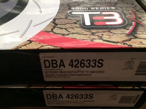 DBA42633S SRT8 REAR SLOTTED ROTORS