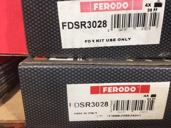 FDSR3028 FPV FOUR PISTON FRONT PADS