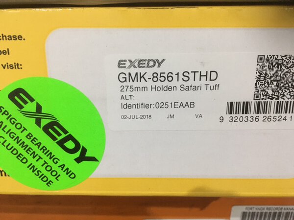 GMK-8561STHD ISUZU DMAX SAFARI TUFF CLUTCH KIT