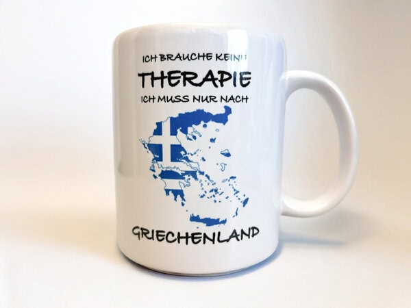 Tasse Kaffeebecher Ich brauche keine Therapie
