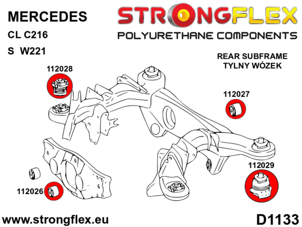 STRONGFLEX Polyurethane Rear Differential – Front Bushing 112026B (2)