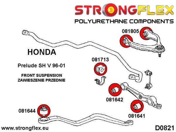STRONGFLEX Polyurethane Front Anti Roll Bar Bushing 081713B (2)