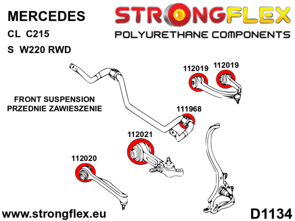 STRONGFLEX Polyurethane Full Suspension  Bushing Kit 116267B (2)