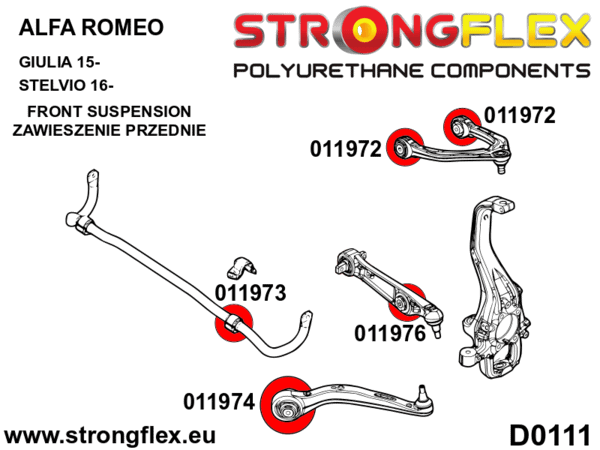 STRONGFLEX Polyurethane Front Lower Wishbone Bushing – Front Sport 011974A (2)