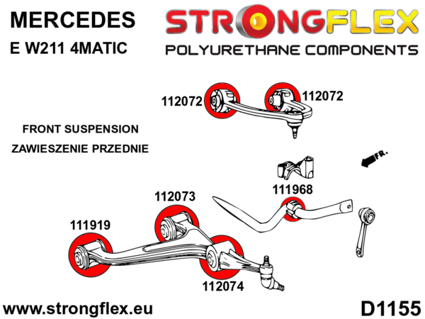 STRONGFLEX Polyurethane Front Lower Arm – Rear Bushing Sport 112073A (2)