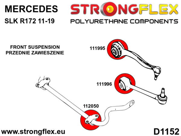 STRONGFLEX Polyurethane Front Anti Roll Bar Bushing Sport 112050A (3)