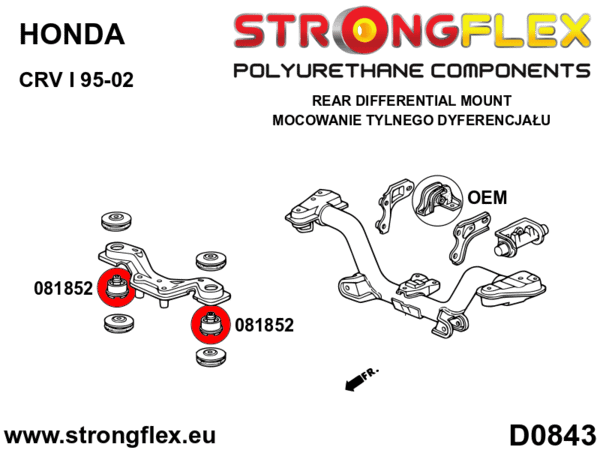 Rear diff mount - front bush