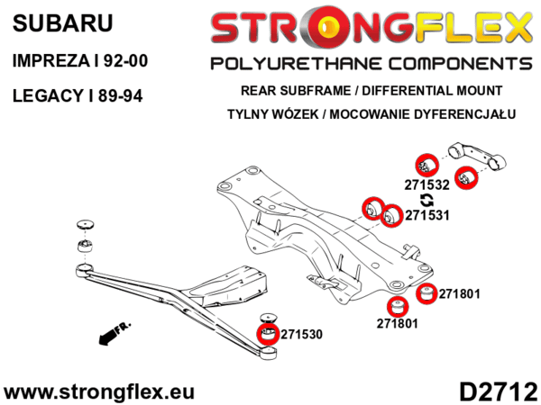 Full suspension polyurethane bush kit