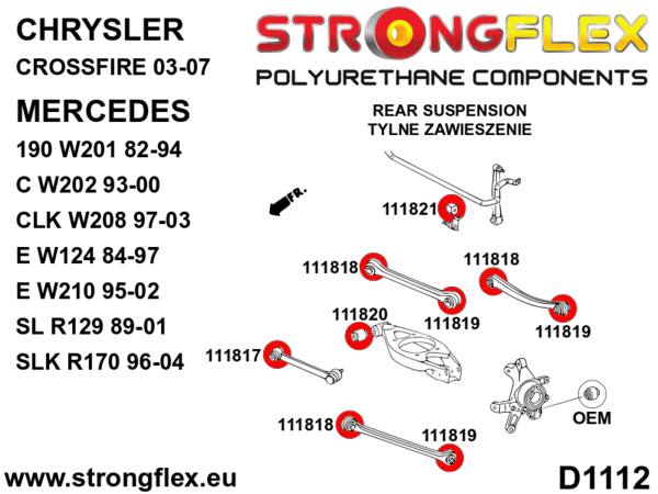 Full suspension bush kit SPORT