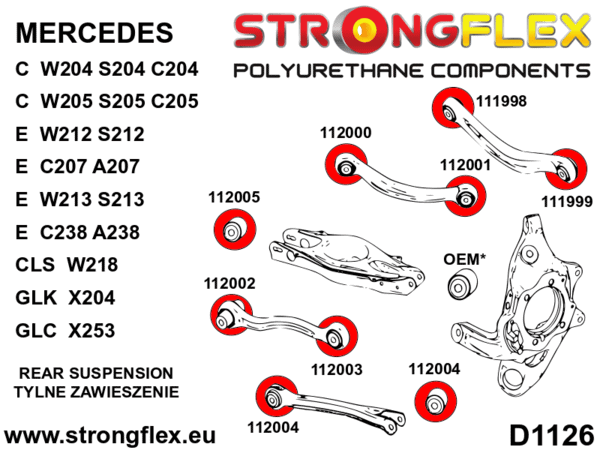 Full suspension bush kit SPORT