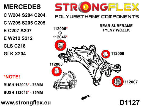 Full suspension bush kit SPORT