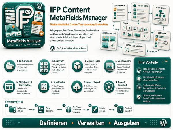 IFP Content MetaFields Manager – Bild 2