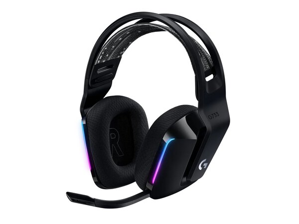 Headphones Logitech G733 Gaming Wireless Headset 7.1 RGB Black
