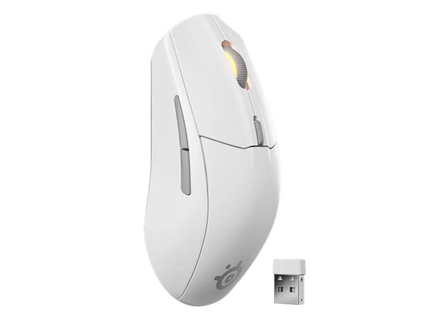 Mouse SteelSeries Rival 3 Gen 2 Wireless/Bluetooth Gaming Optical 6-button Symmetrical White