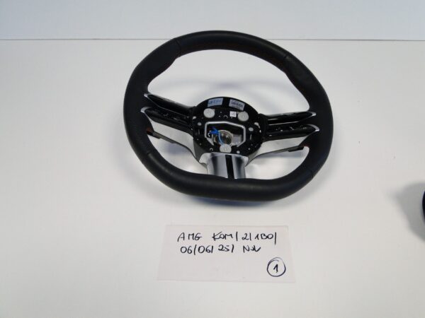 MERCEDES KIEROWNICA SKÓRA ŁOPATKI A0004603416 S KLASA 223 AMG CZERWONA NIĆ