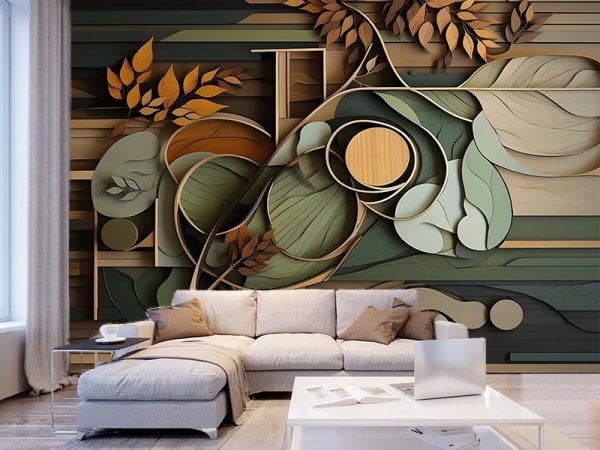 Foto tapeta – 3D geometrijski paneli