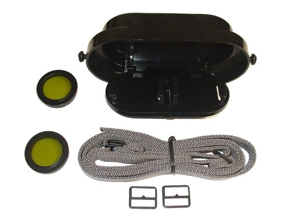 DF 7x40 Zubehör Set 1 Regenschutzdeckel mit Gelbfilter und Band Carl Zeiss Jena NVA, MdI