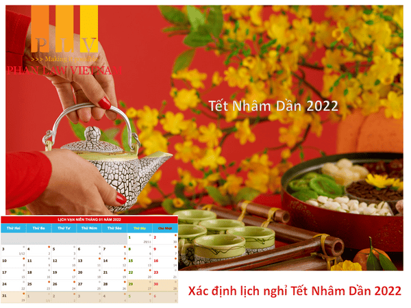 Xác định lịch nghỉ Tết Nhâm Dần 2022