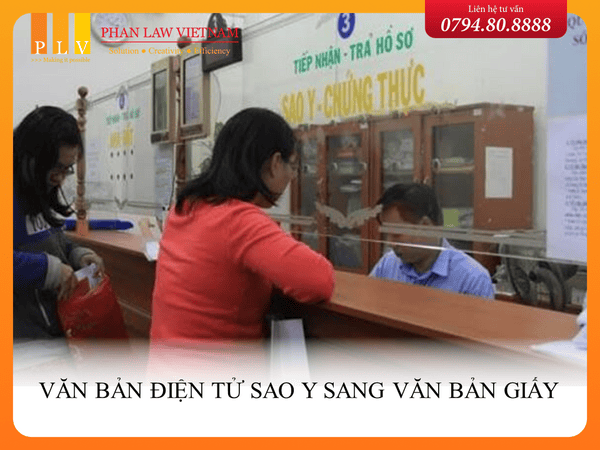Từ văn bản điện tử có thể sao y sang văn bản giấy được hay không?