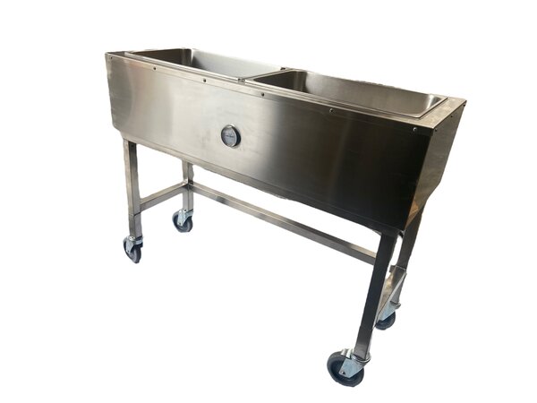 Quality Industries 36" icebath w/2 1/1 pans