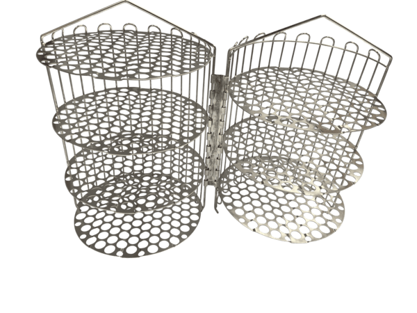 Fry Basket, Stainless Steel, Clamshell, 6HD, 297mm Diameter, 400mm Height