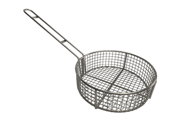 Quality Industries Fry Basket, Stainless Steel, Round, 254mm Diameter, 79mm Height