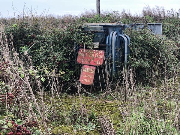 Evidence of previous life at Orford Ness