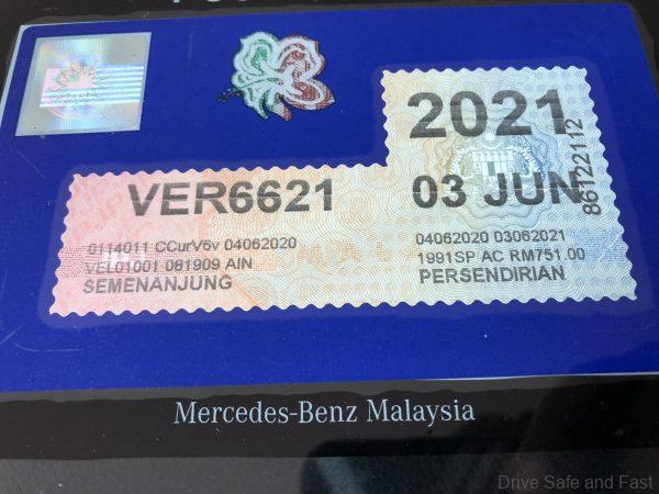 Mercedes-Benz A35 4Matic Saloon_road tax value