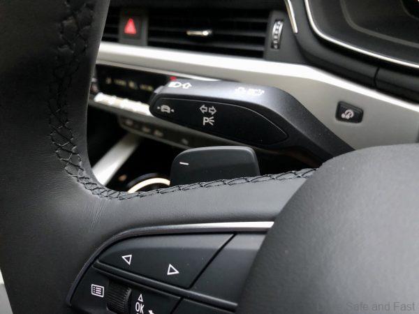 Audi A5 Sportback Quattro TFSI_steering mounted gearshift