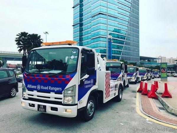 Allianz Road Rangers tow truck