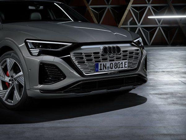 Audi Q8 e-tron quattro with new logo