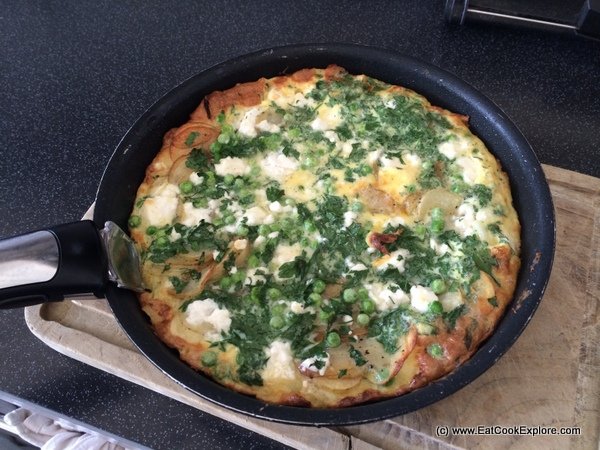 Feta Cheese, Peas and herb Tortilla by James Ramsden 6 Feta cheese Tortilla