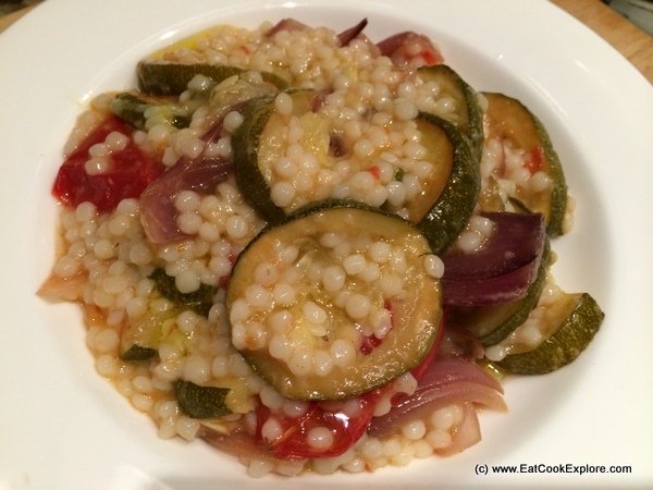 Giant Cous Cous and Roast Vegetable Salad