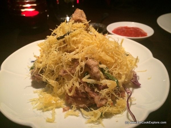 Hakkasan Golden soft shell crab