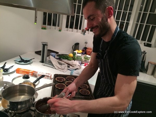 Stylish Dinner Parties with La Belle Assiette 5 La Belle Assiete Chef Cesar at work